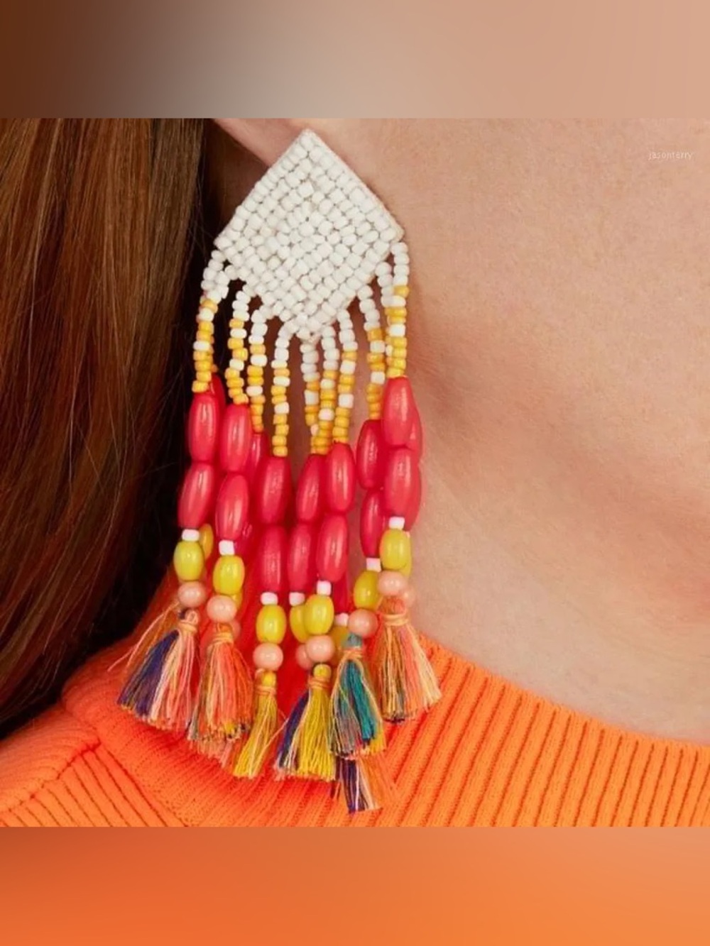 Baublebar beaded statement earrings